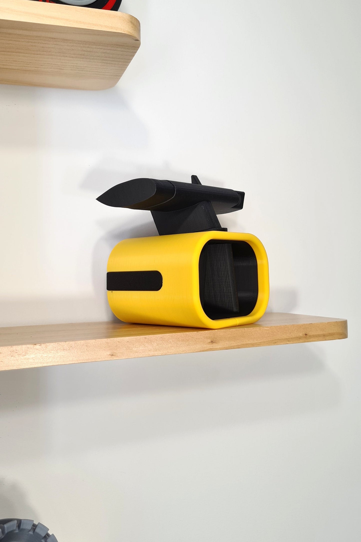 Yellow and black F1 car engine cover and rear wing 3D printed replica, Formula 1 fan gift.
