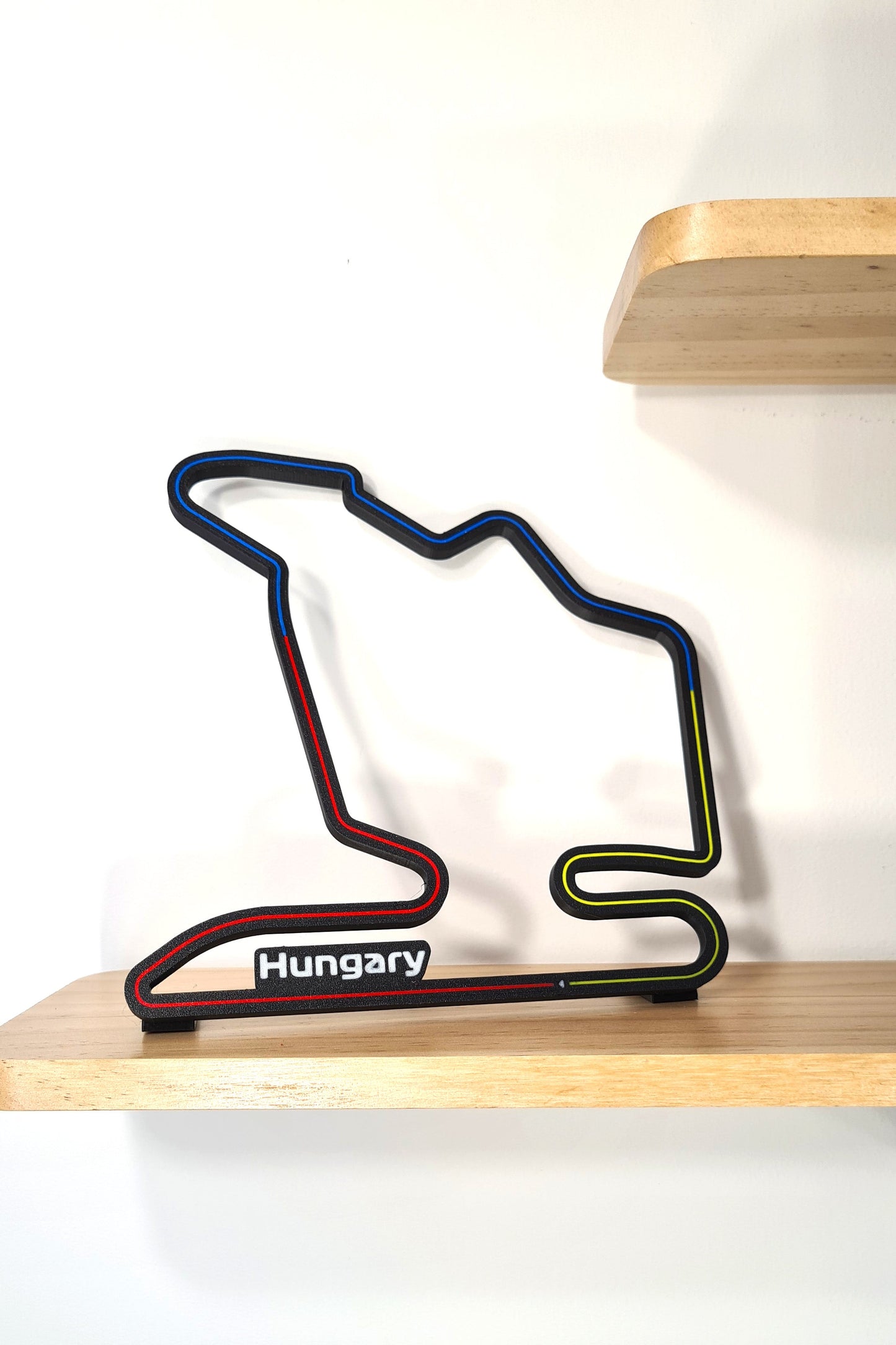 Hungary F1 circuit 3D printed track display model for motorsport fans