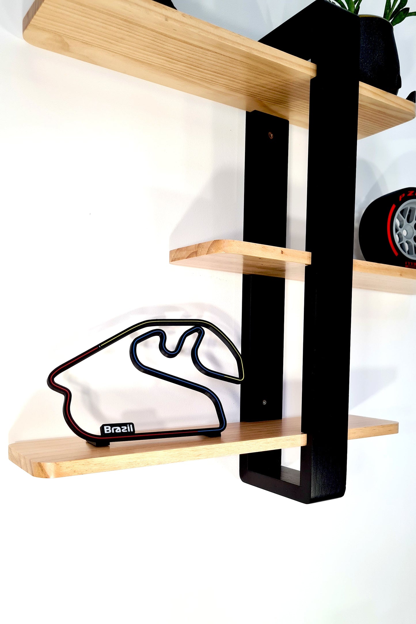 Brazil Formula 1 circuit 3D printed track display model, unique F1 fan gift.