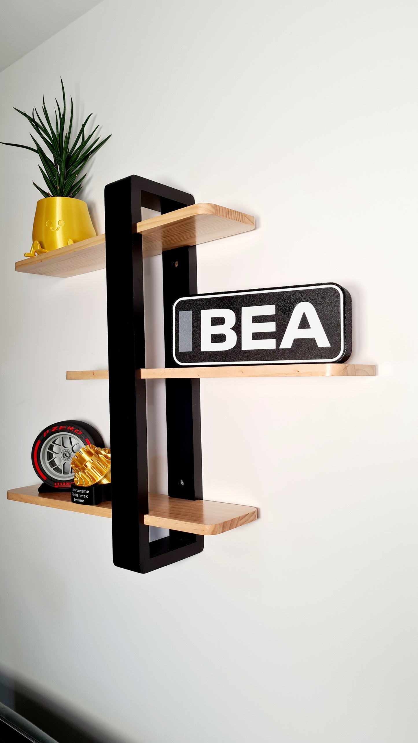 Boîte lumineuse LED personnalisée Haas Oliver Bearman F1 avec noms F1 à 3 lettres