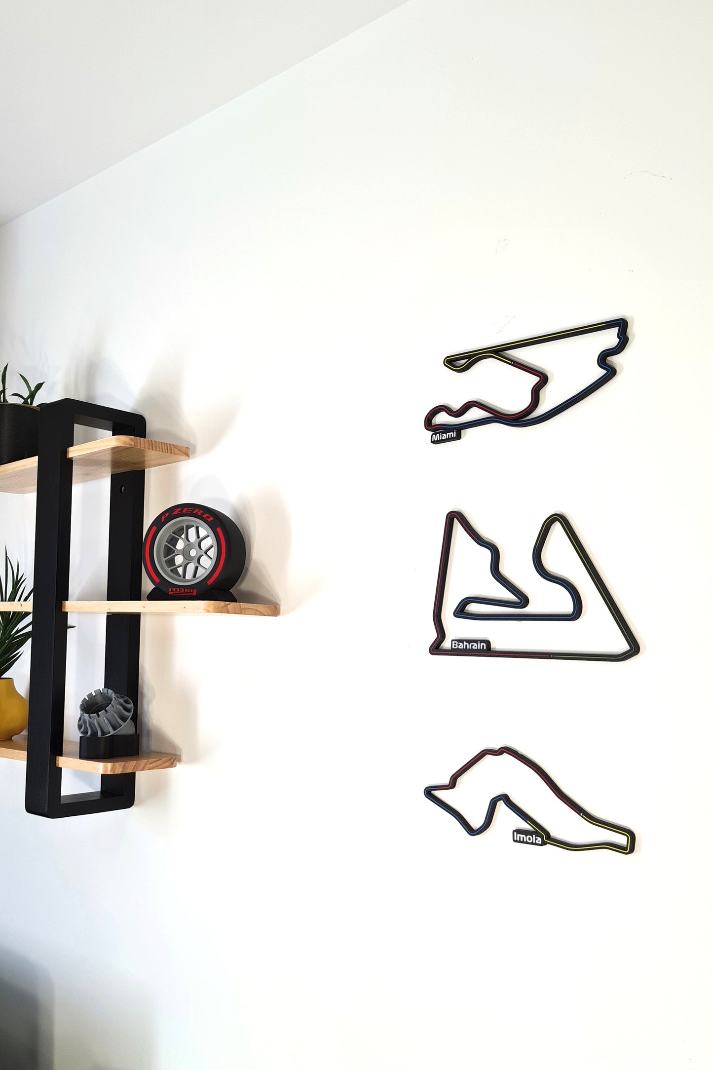 Bahrain Grand Prix track with sectors