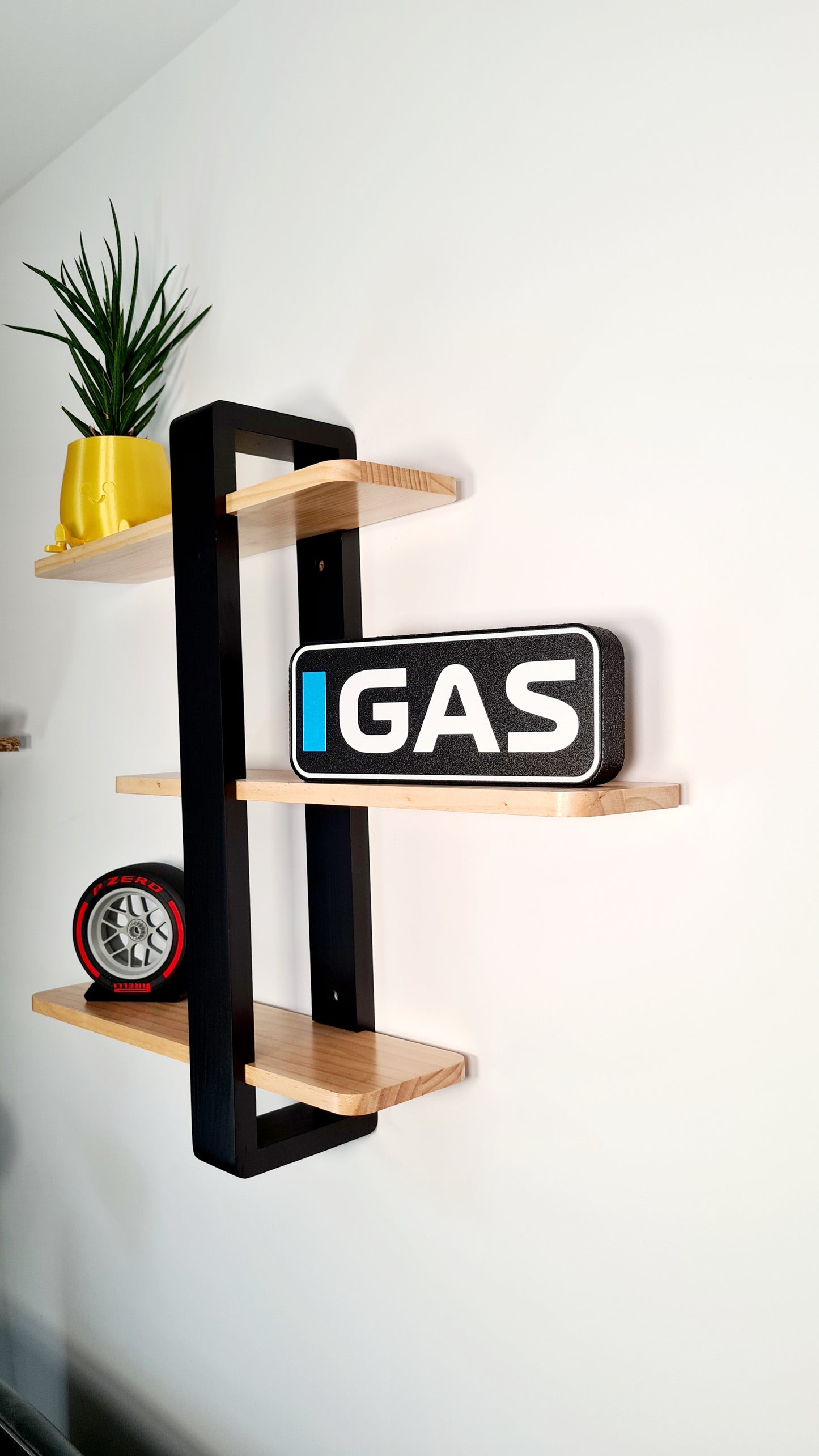 Gepersonaliseerde Alpine Pierre Gasly F1 Led Light Box met F1 3 letternamen