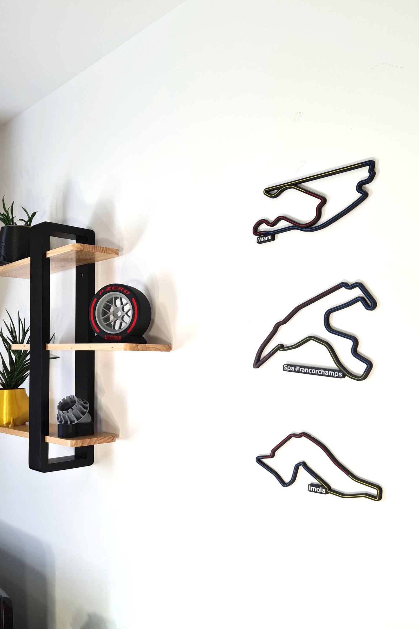 Imola Grand Prix-circuit met sectoren