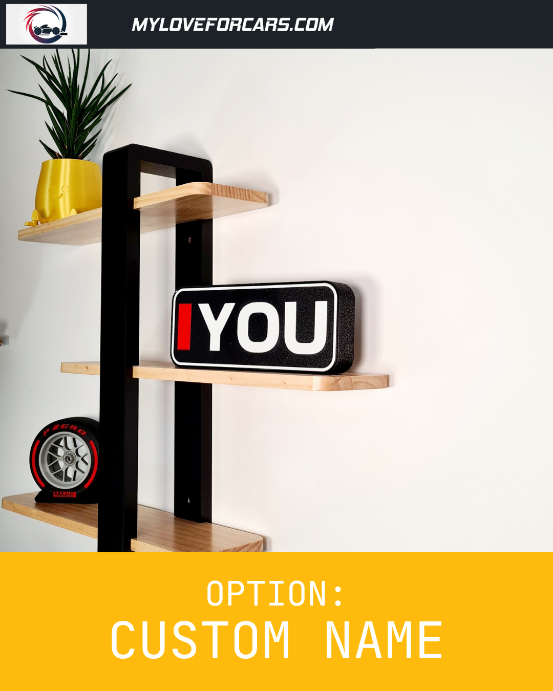 Gepersonaliseerde Ferrari Lewis Hamilton F1 Led Light Box met F1 3-letternamen
