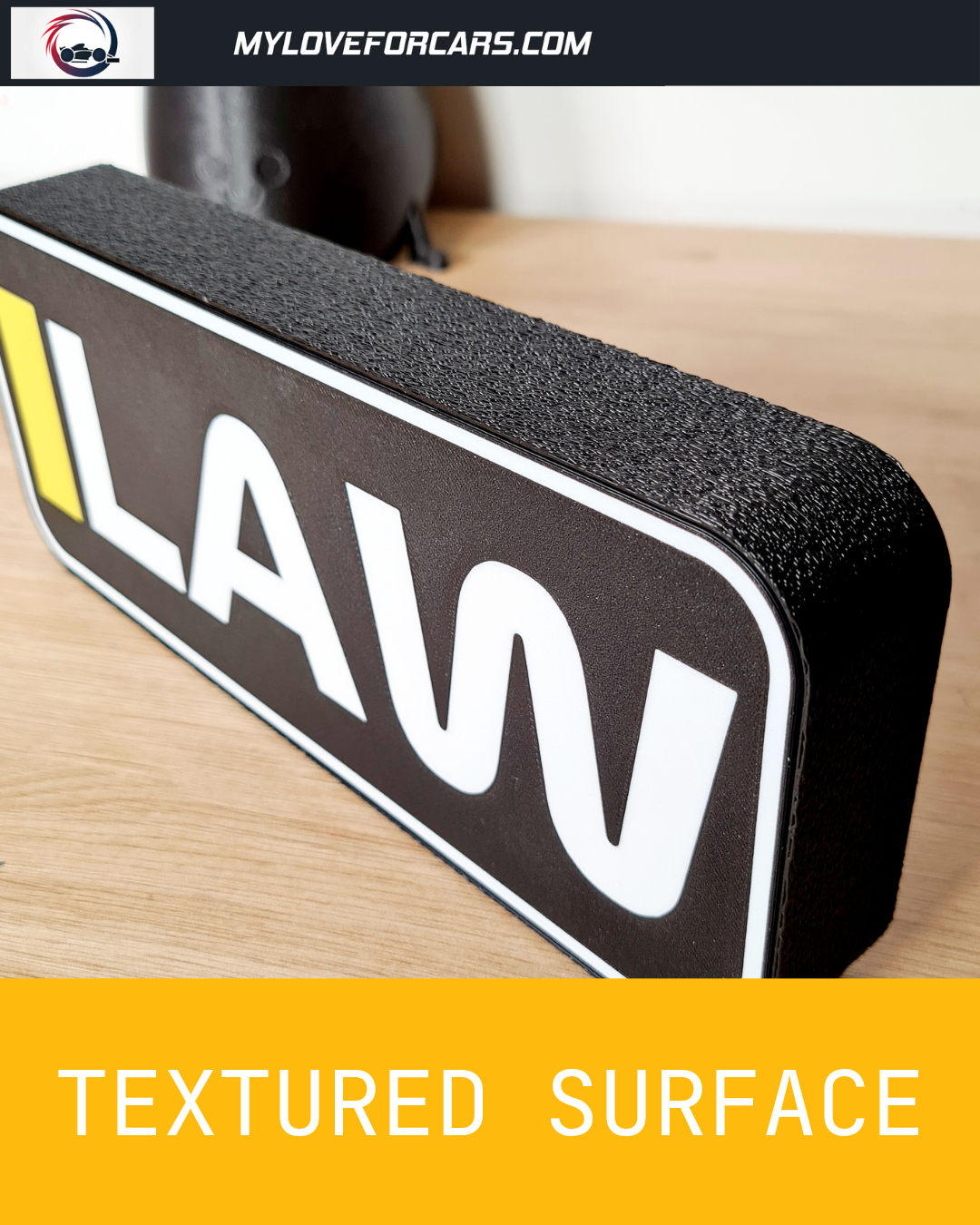 Boîte lumineuse LED personnalisée RB Liam Lawson F1 avec noms F1 à 3 lettres