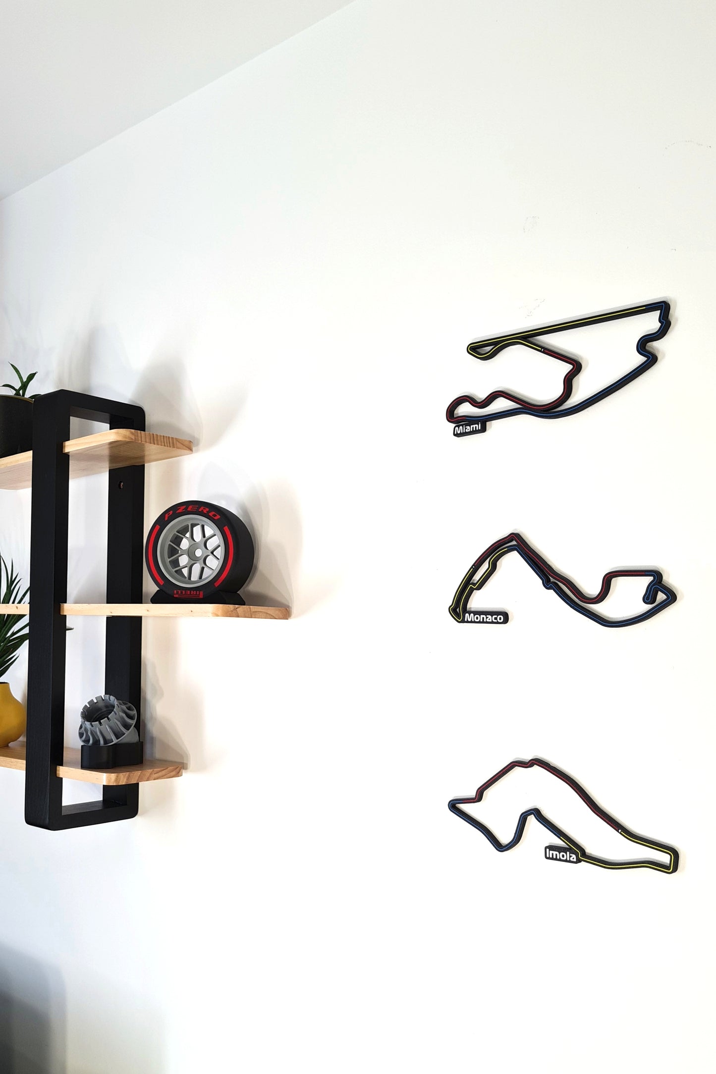 Monaco Grand Prix track with sectors