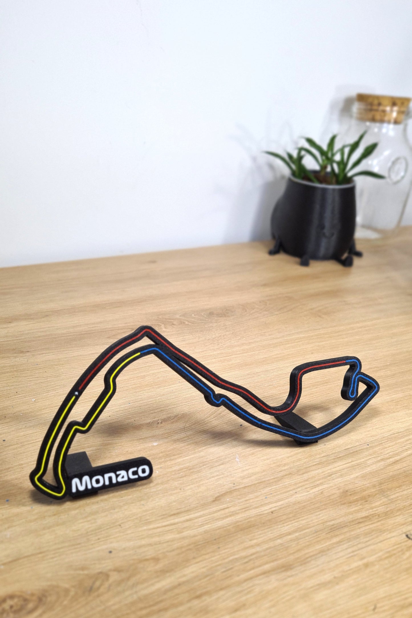 Monaco Grand Prix track with sectors