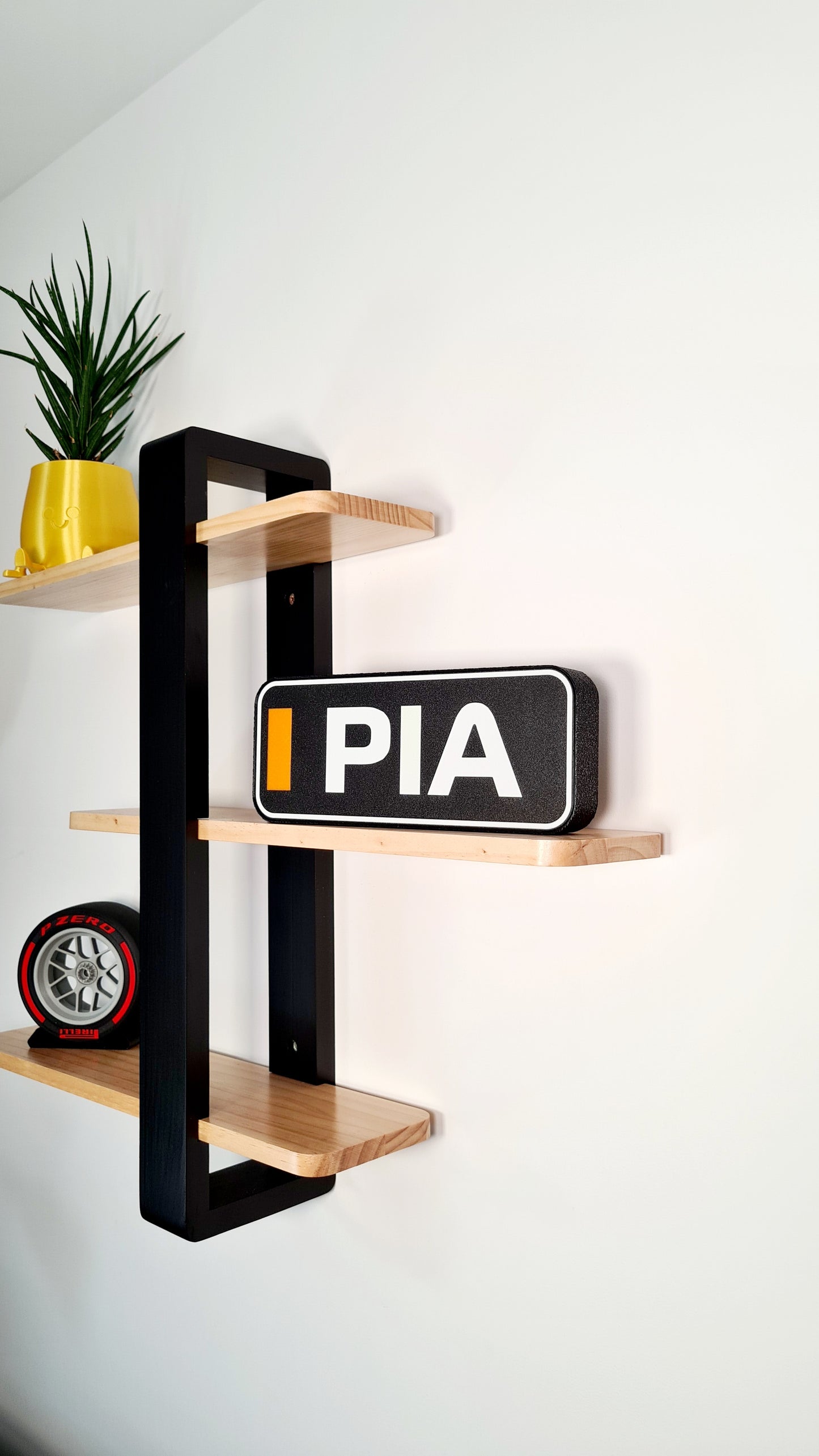 Boîte lumineuse LED personnalisée McLaren Oscar Piastri F1 avec noms F1 à 3 lettres