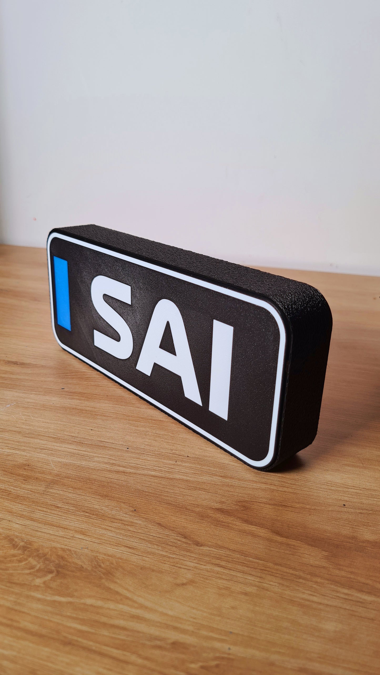 Gepersonaliseerde Williams Carlos Sainz F1 Led Light Box met F1 3 letternamen of aangepast