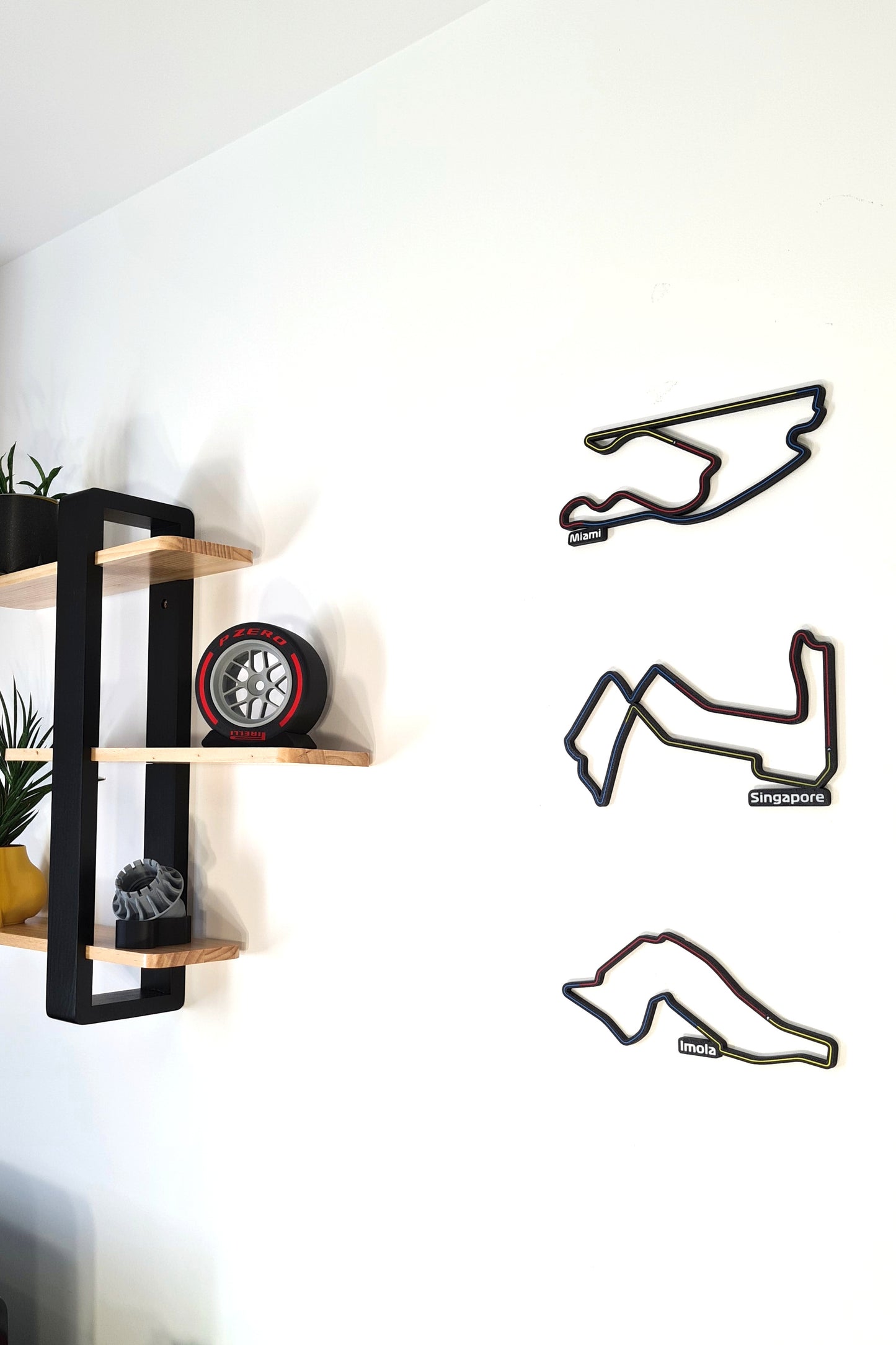 Singapore Prix track with sectors