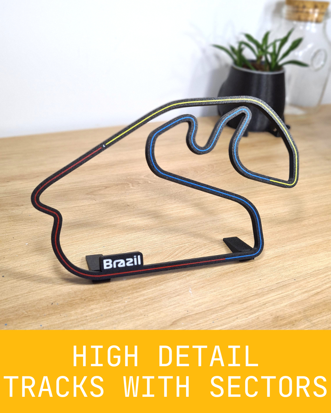 Mexican Grand Prix track with sectors