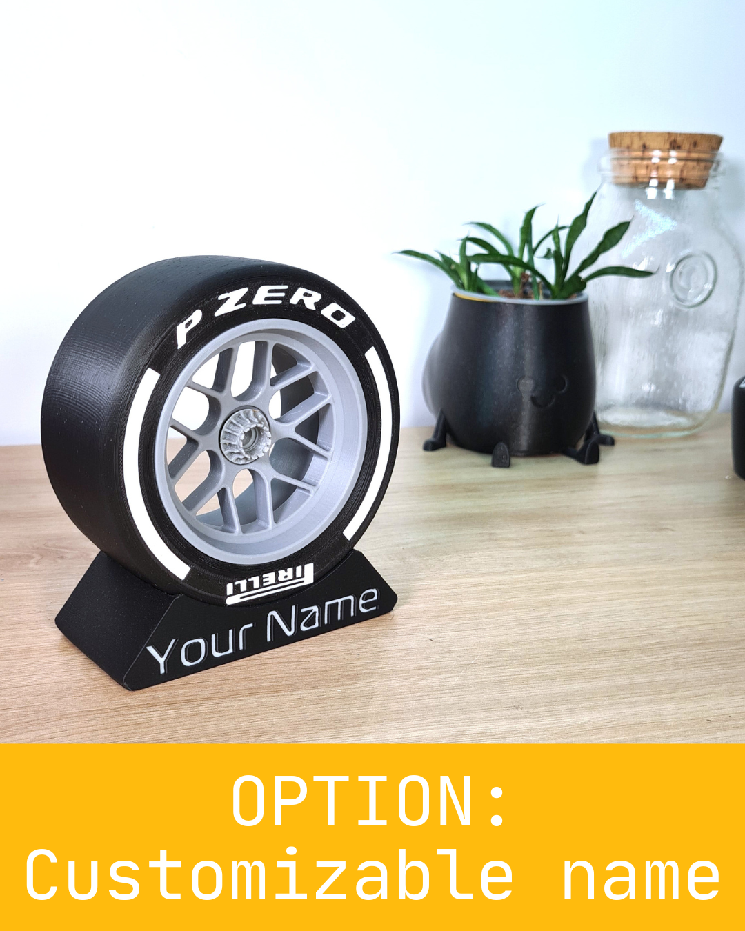 Réplique de pneu et de jante F1 - Soft - Medium - Hard - Inter - Wet - 125 mm - 5"