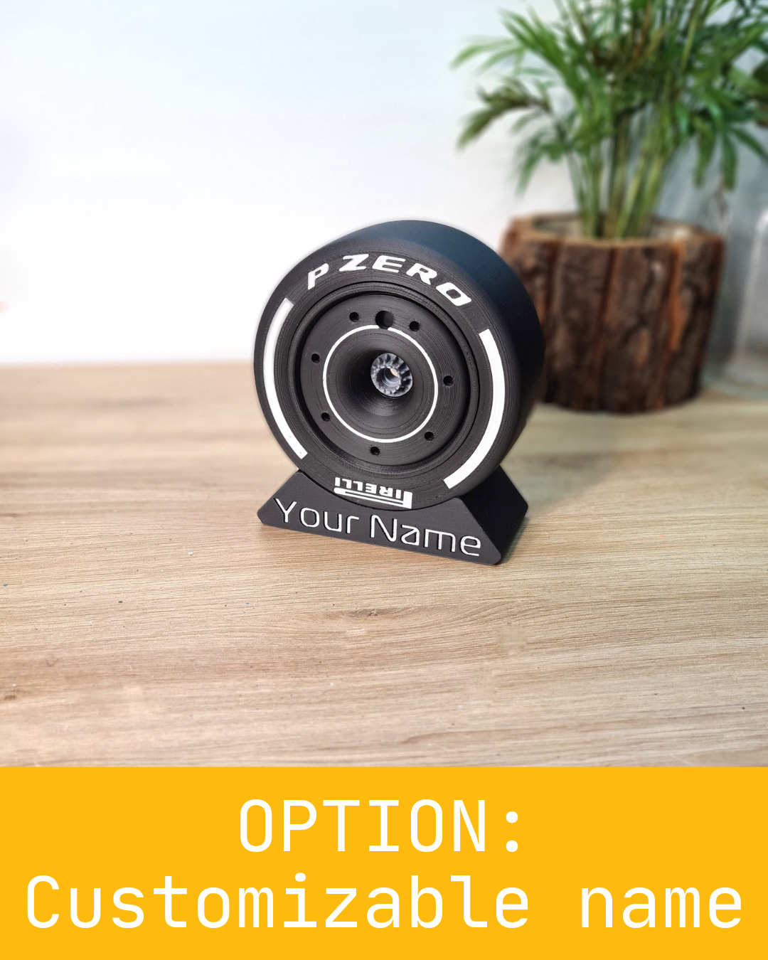Réplique de pneu et de jante F1 - Medium - 125 mm - 5"