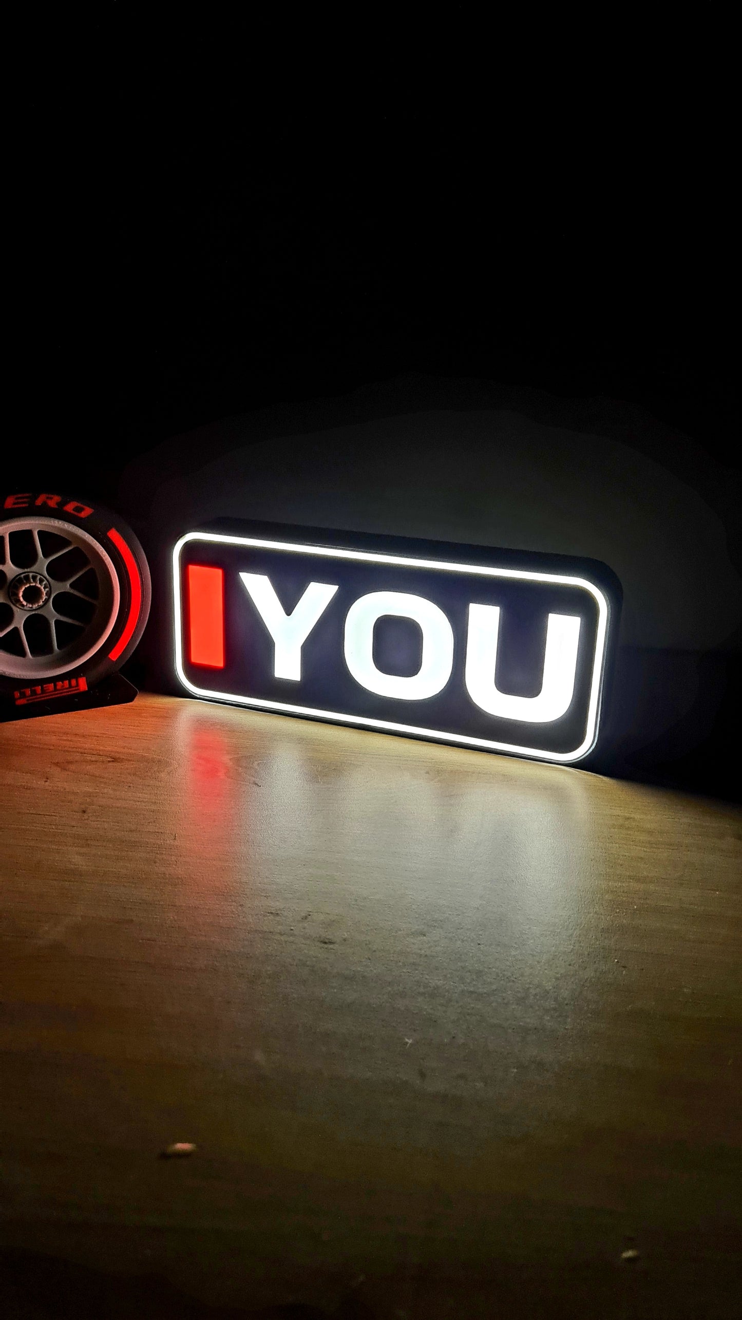 Gepersonaliseerde Mclaren Oscar Piastri F1 Led Light Box met F1 3-letternamen