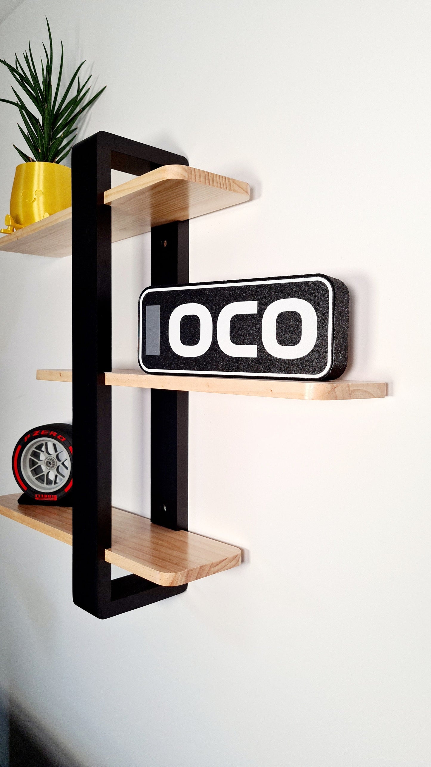 Esteban Ocon OCO F1 driver wall art plaque and Pirelli P-Zero red soft tire replica F1 fan gift