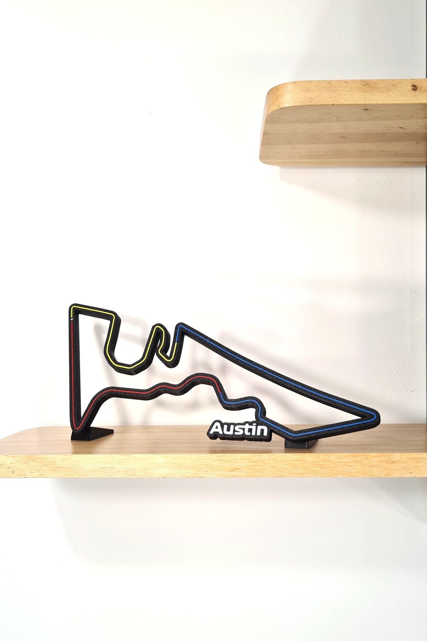 Circuit of the Americas Austin F1 track 3D printed display model, Formula 1 racing fan gift