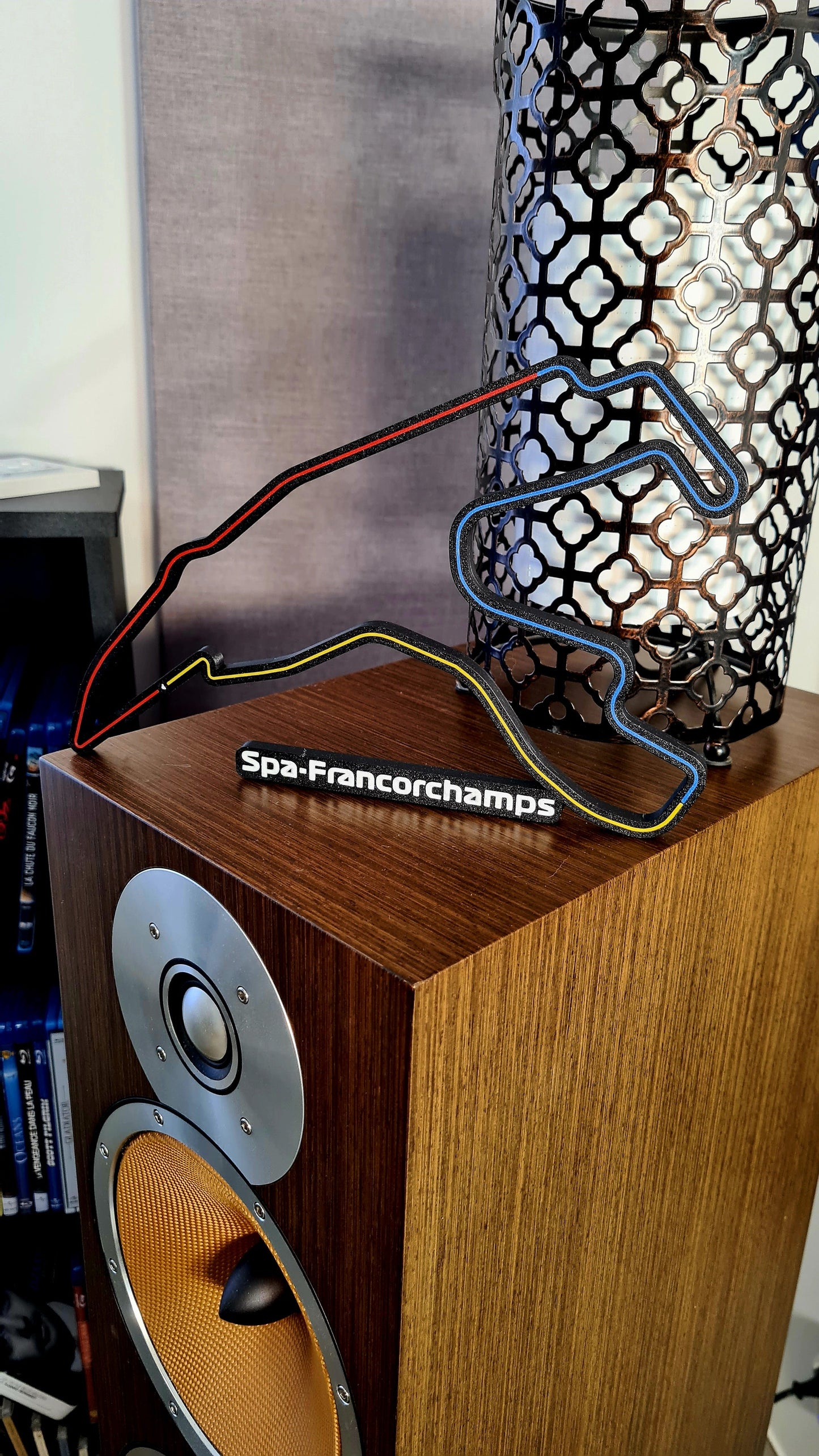 Spa-Francorchamps Formula 1 circuit 3D printed track model, ideal F1 fan gift