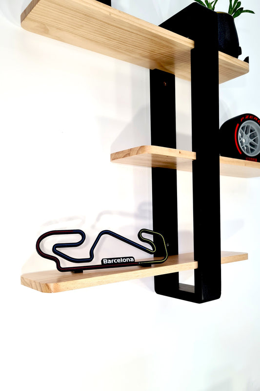 Barcelona F1 Circuit 3D printed track decor and Pirelli P Zero tire replica