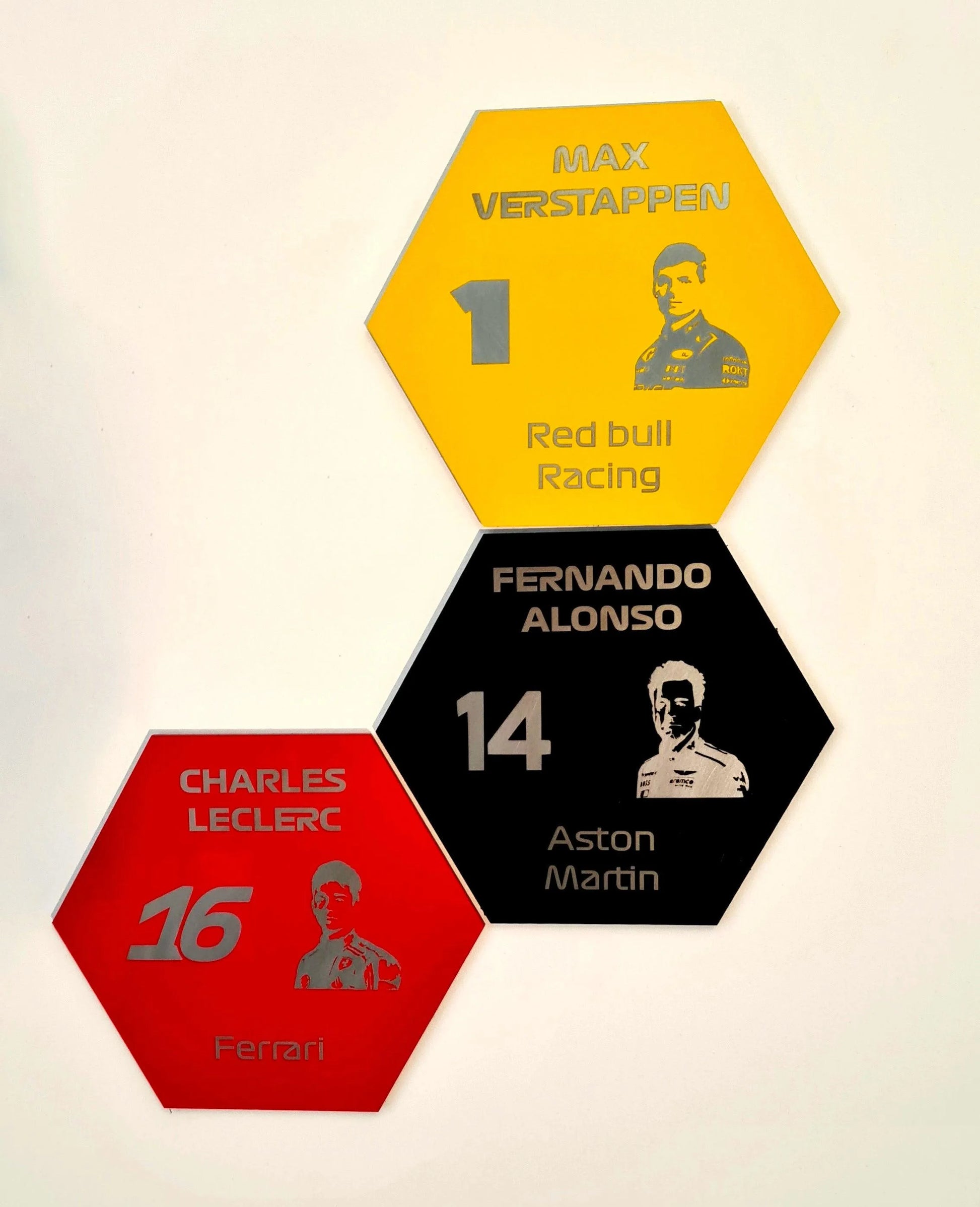 Your Custom F1 Wall Tiles - Charles Leclerc, Max Verstappen, Fernando Alonso - More Models Available on Request - MyLoveForCars