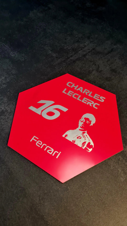 Your Custom F1 Wall Tiles - Charles Leclerc - More Models Available on Request - MyLoveForCars