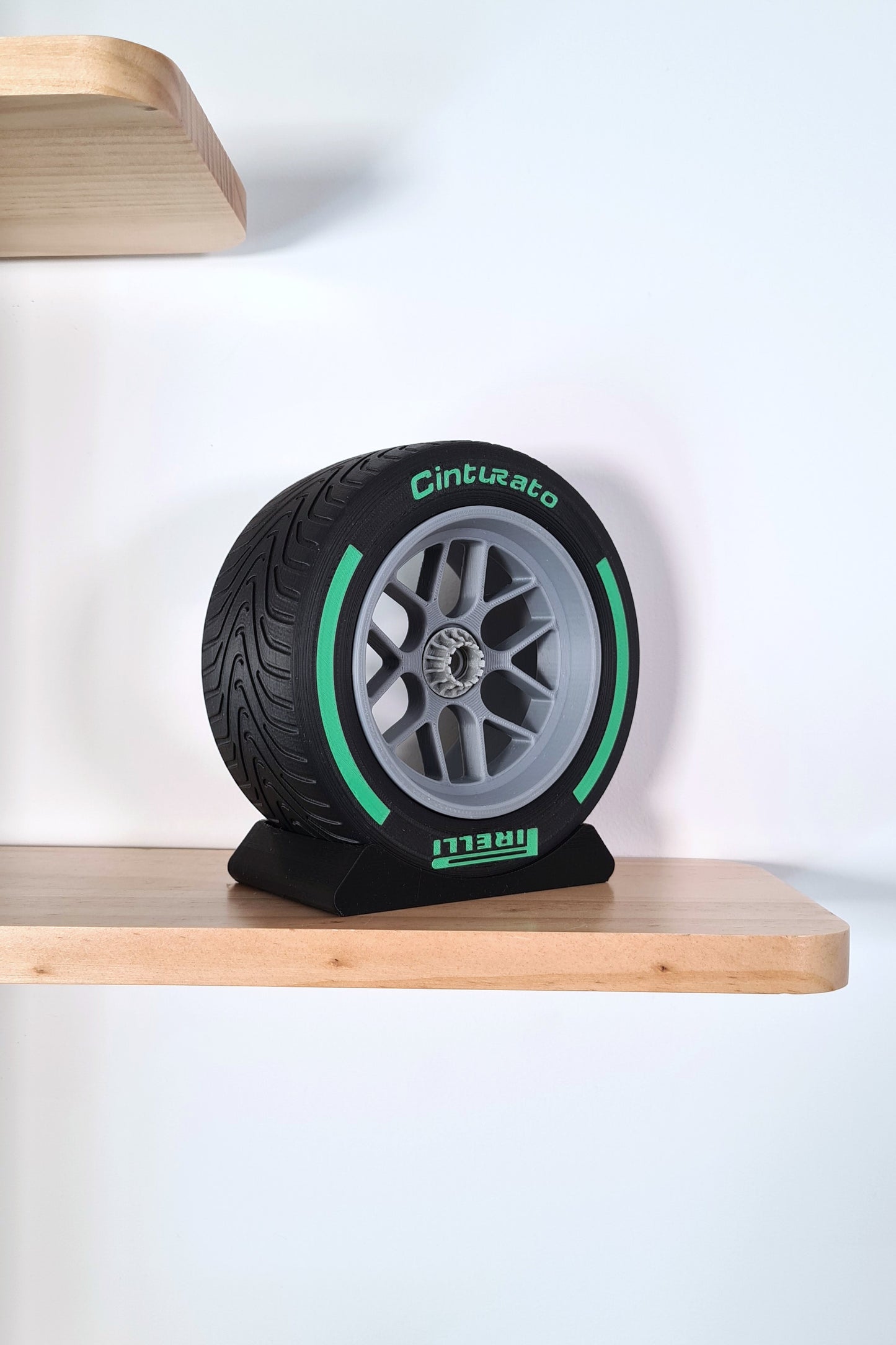 COMPLETE SET - F1 Tyre and Rim Replica - 🔴🟡⚪🟢🔵 - 125mm - 5"