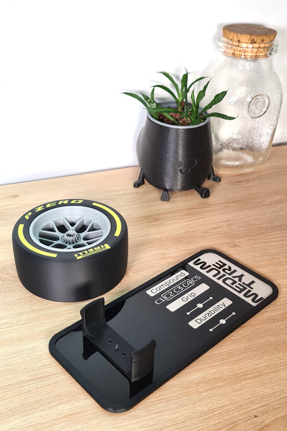 F1 Tyre and Rim Replica WITH specs panel - Medium