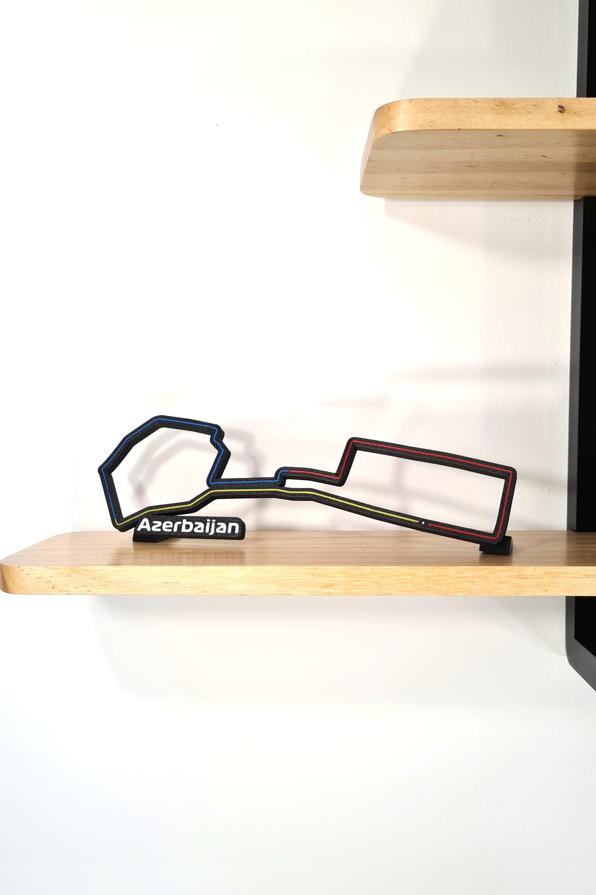 Azerbaijan F1 circuit 3D printed track model, perfect Baku Grand Prix fan gift.