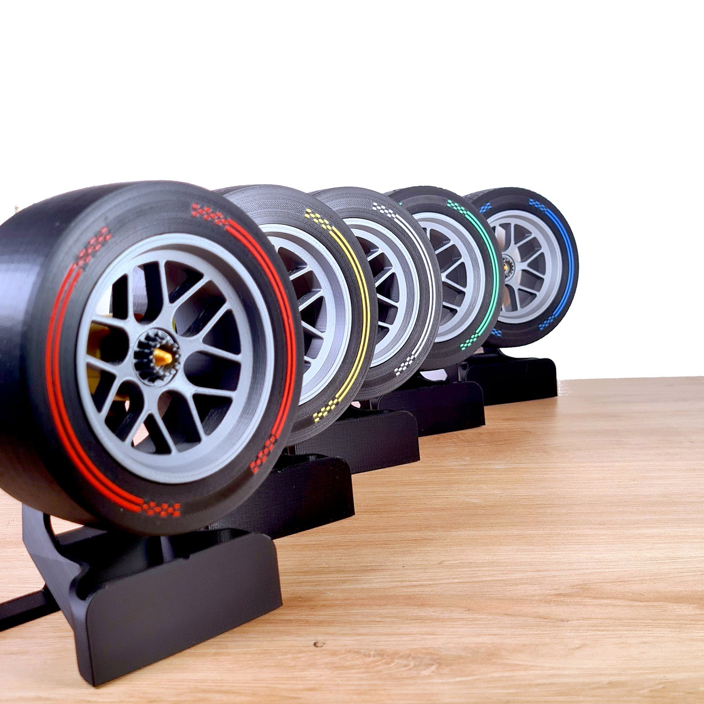 Customizable F1 HARD Tyre - Wheel Replica — White Edition 2026
