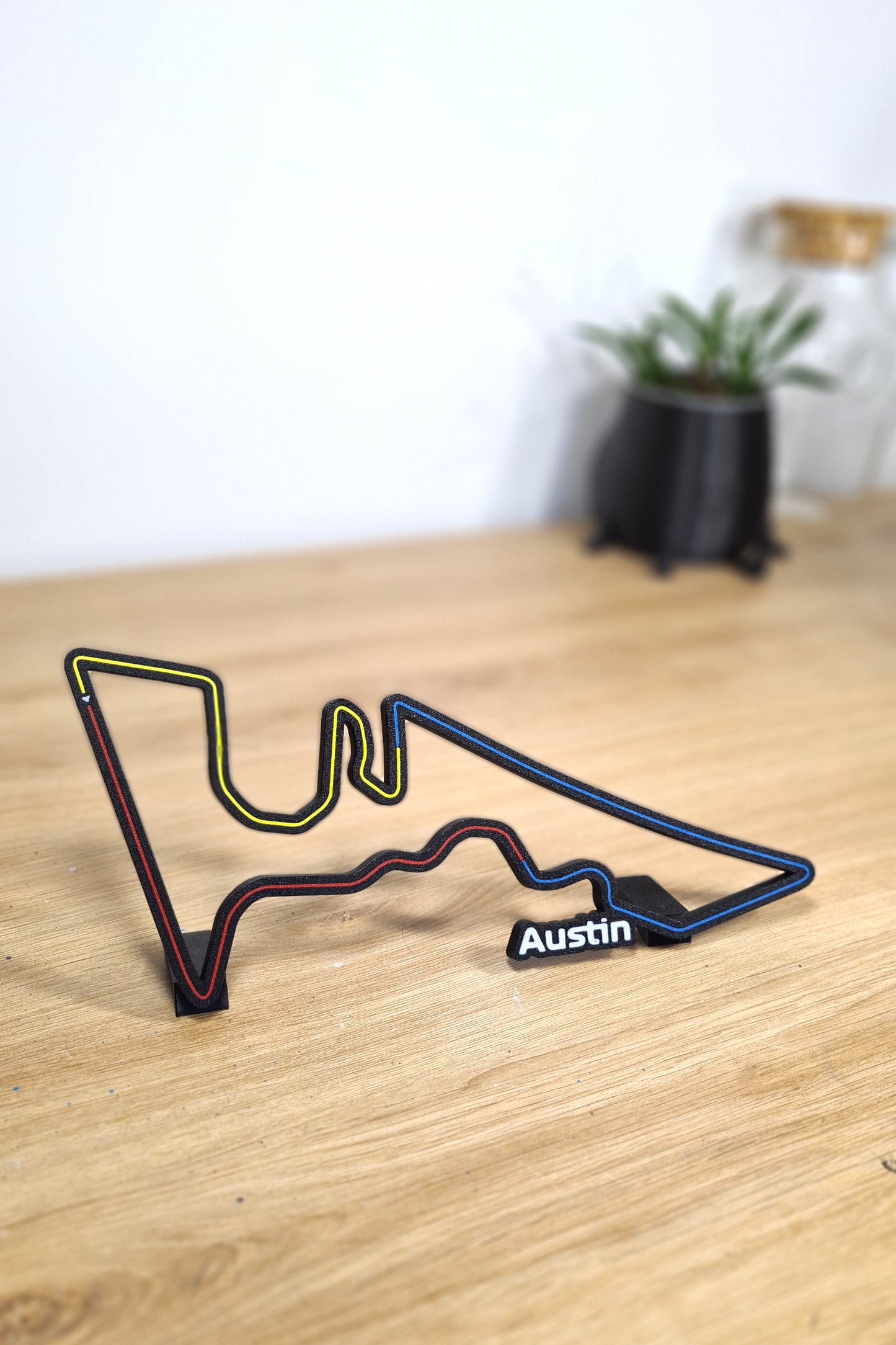 Austin Grand Prix track with sectors