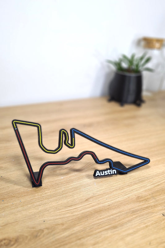 Austin Grand Prix track with sectors