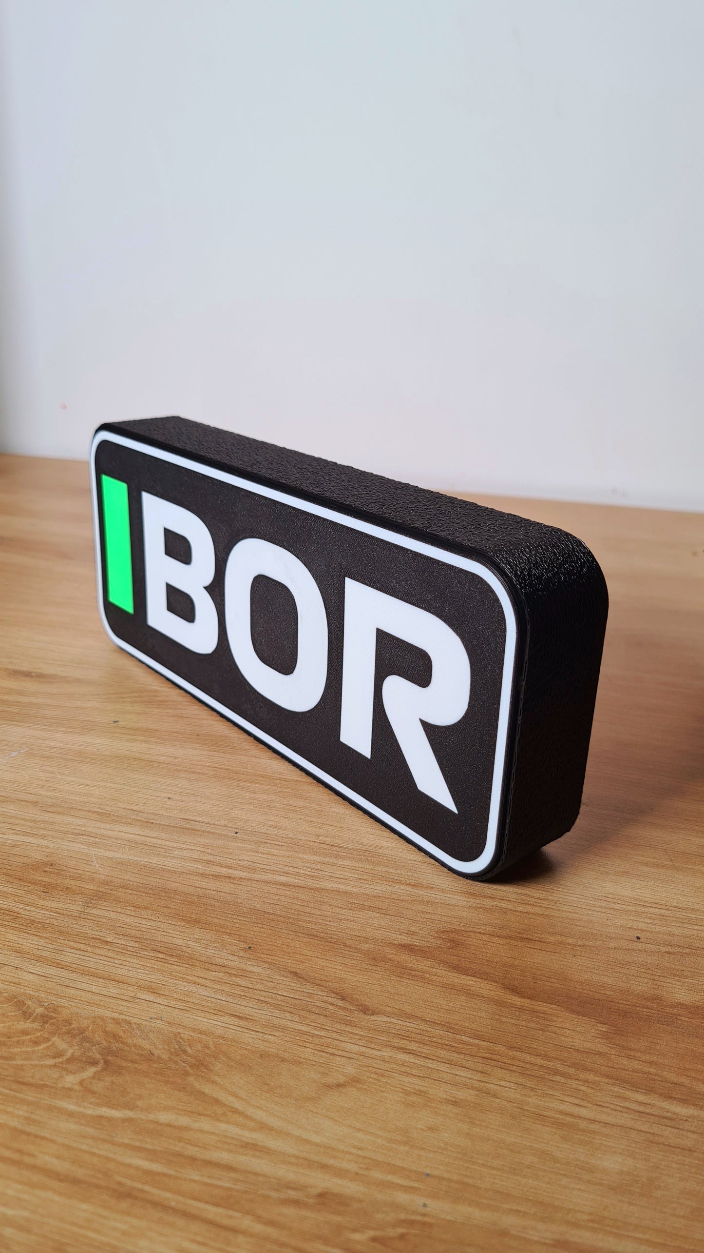 Boîte lumineuse LED personnalisée Sauber Gabriel Bortoletto F1 avec noms F1 à 3 lettres