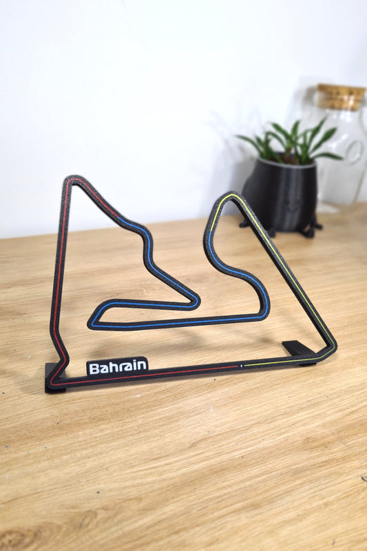 Bahrain Grand Prix track with sectors