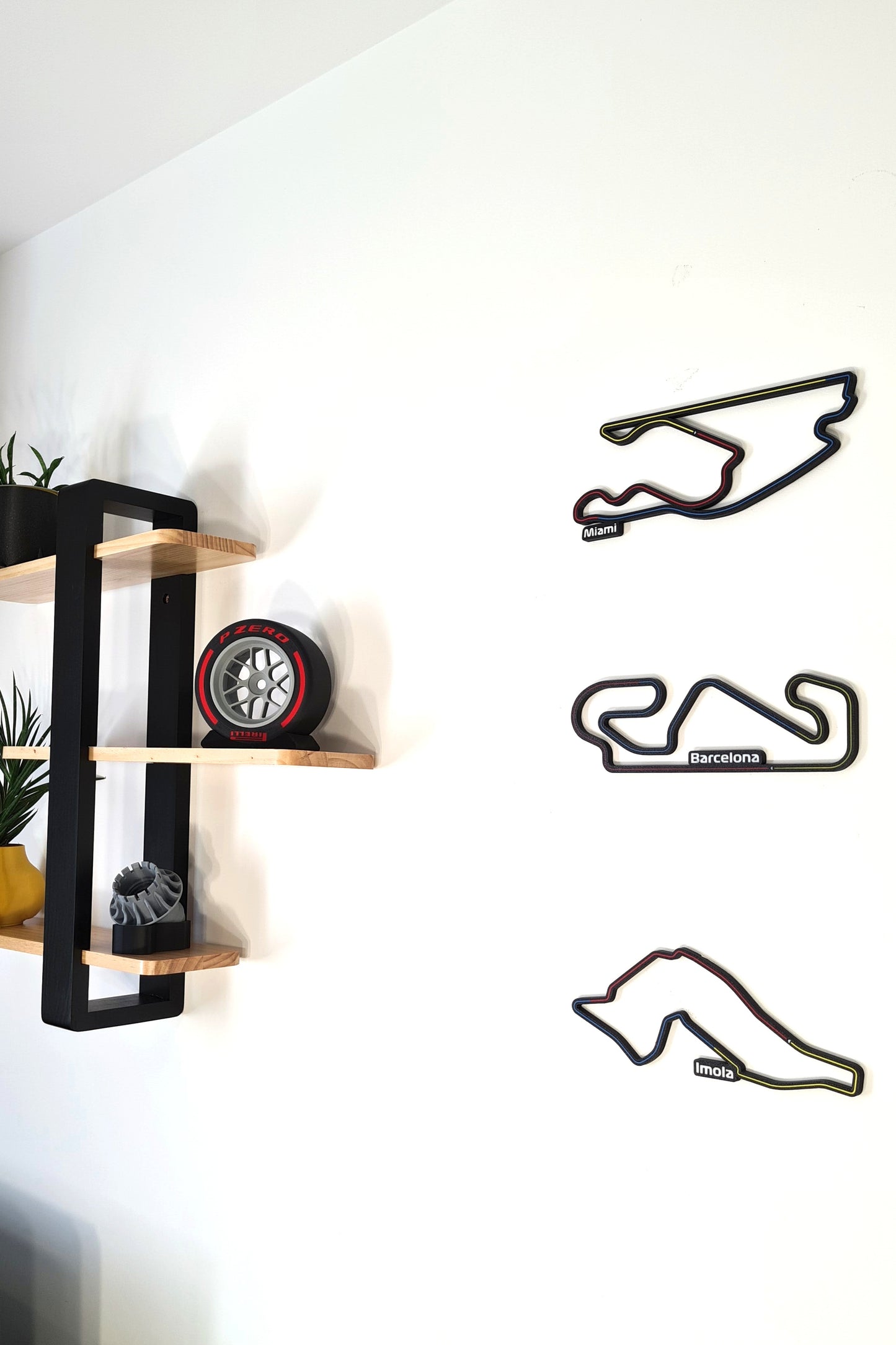 Barcelona Grand Prix track with sectors