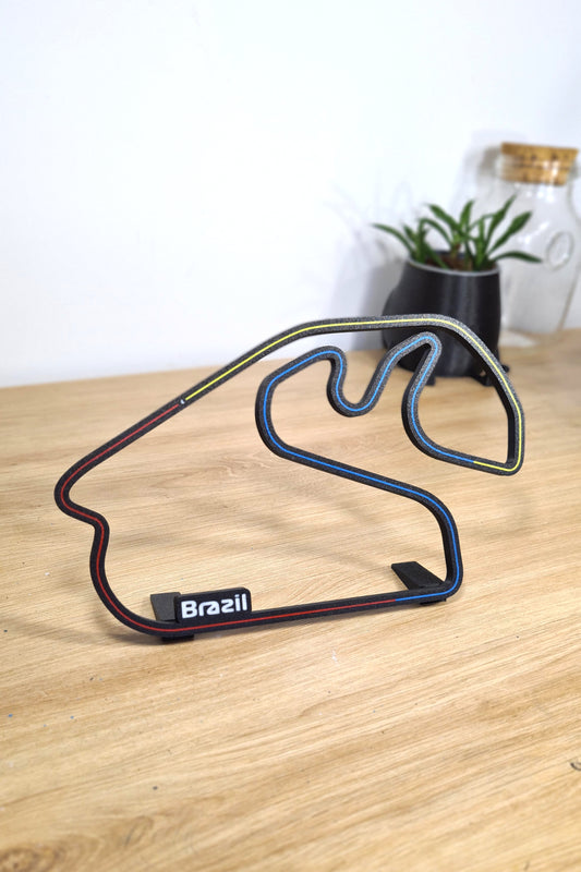 Brazil Grand Prix track with sectors