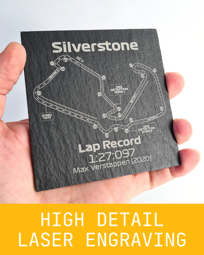 Formula 1 tracks glass coasters - 10x10cm