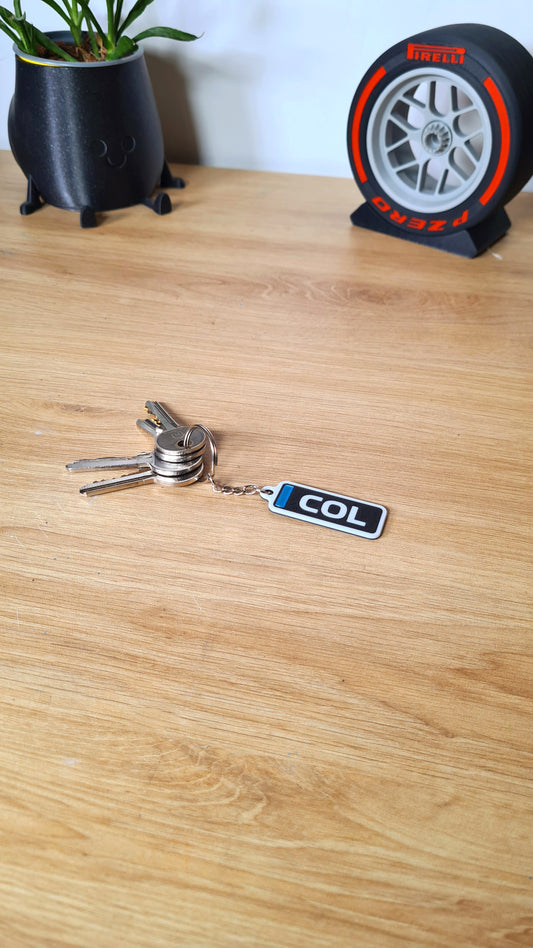 Customizable Alpine F1 Keychain with 3 Letter names - Gasly & Colapinto