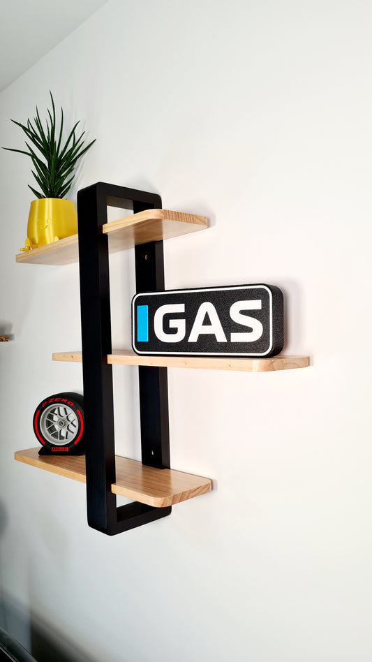 Gepersonaliseerde Alpine Pierre Gasly F1 Led Light Box met F1 3 letternamen