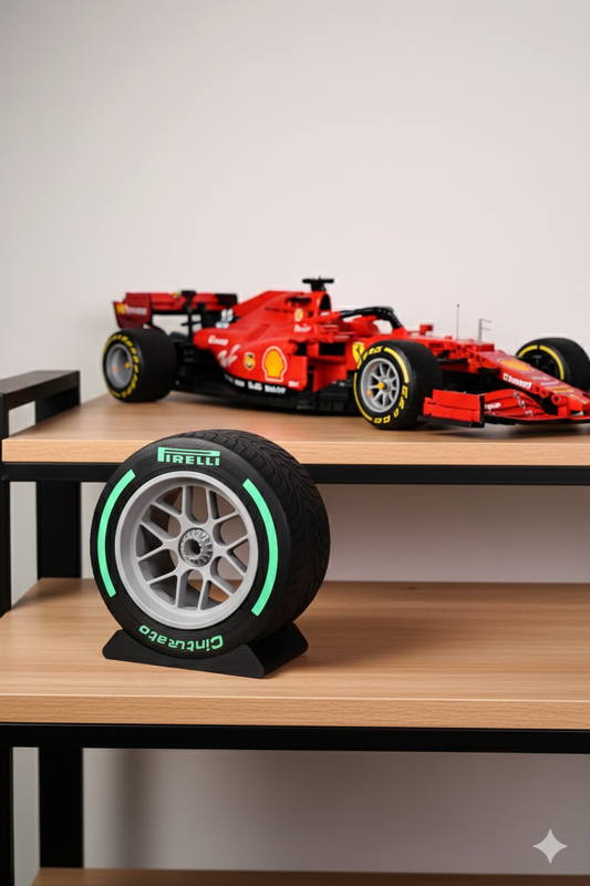 Customizable F1 Wheel - Tyre, Rim and Nut - Inter - 125mm - 5"