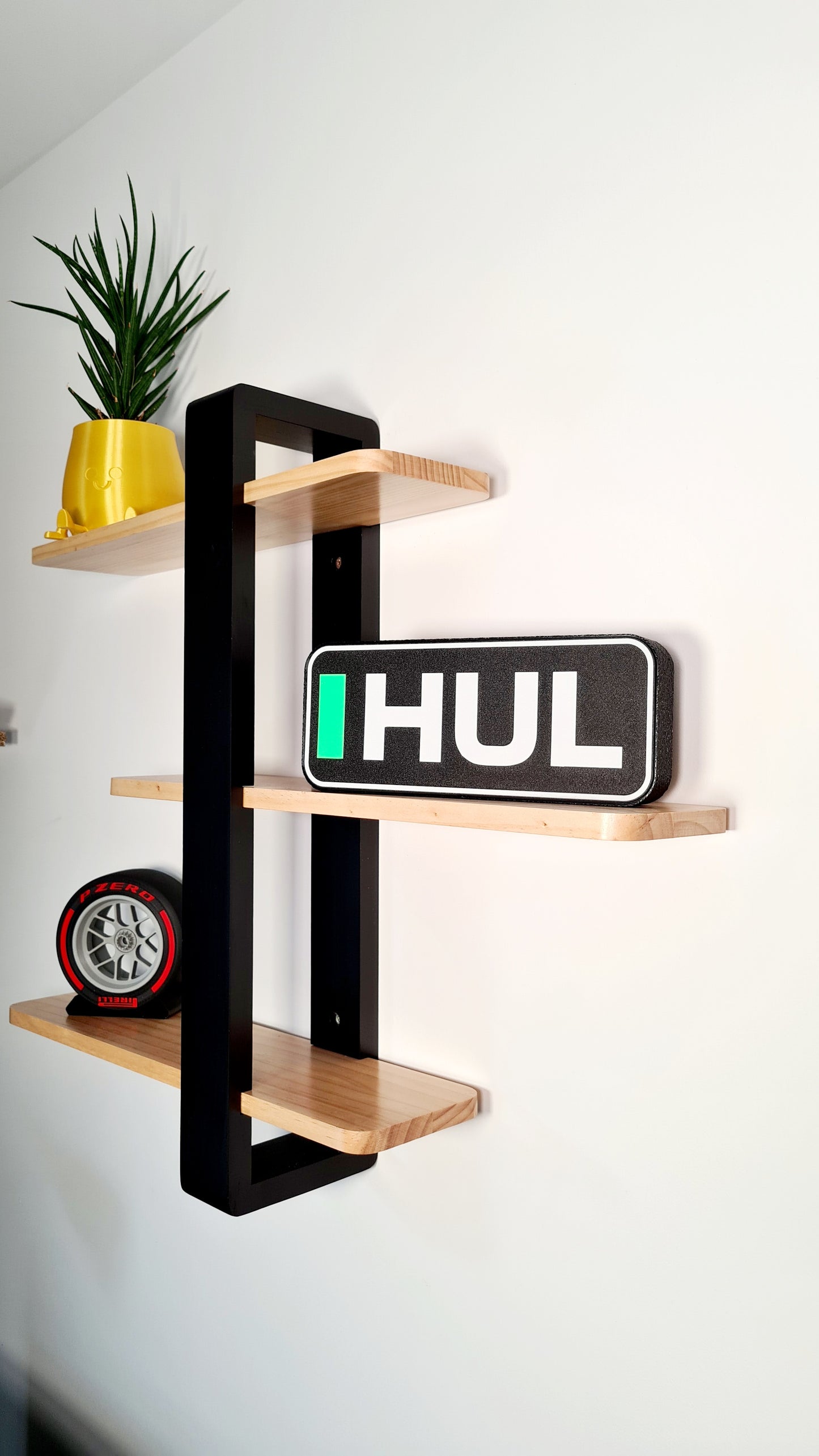 Boîte lumineuse LED personnalisée Sauber Nico Hulkenberg F1 avec noms F1 à 3 lettres