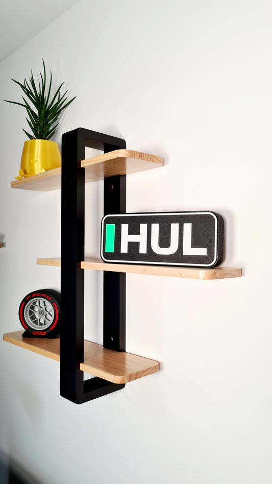Boîte lumineuse LED personnalisée Sauber Nico Hulkenberg F1 avec noms F1 à 3 lettres