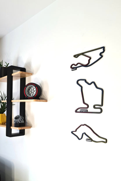 Hungarian Grand Prix track with sectors