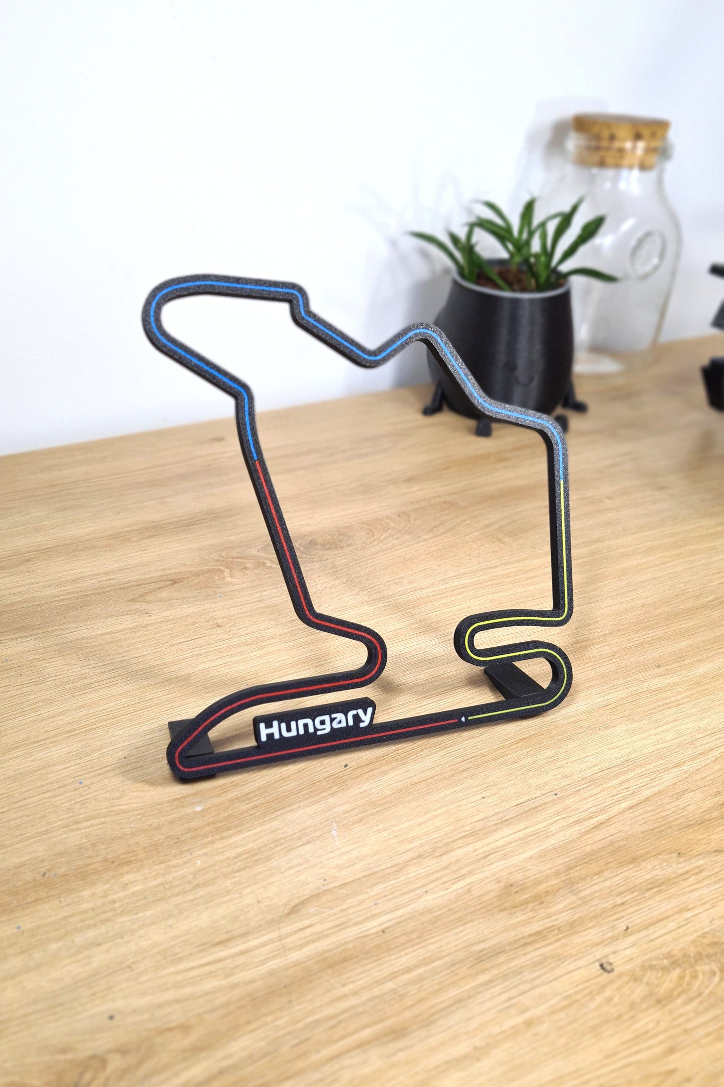 Hungarian Grand Prix track with sectors