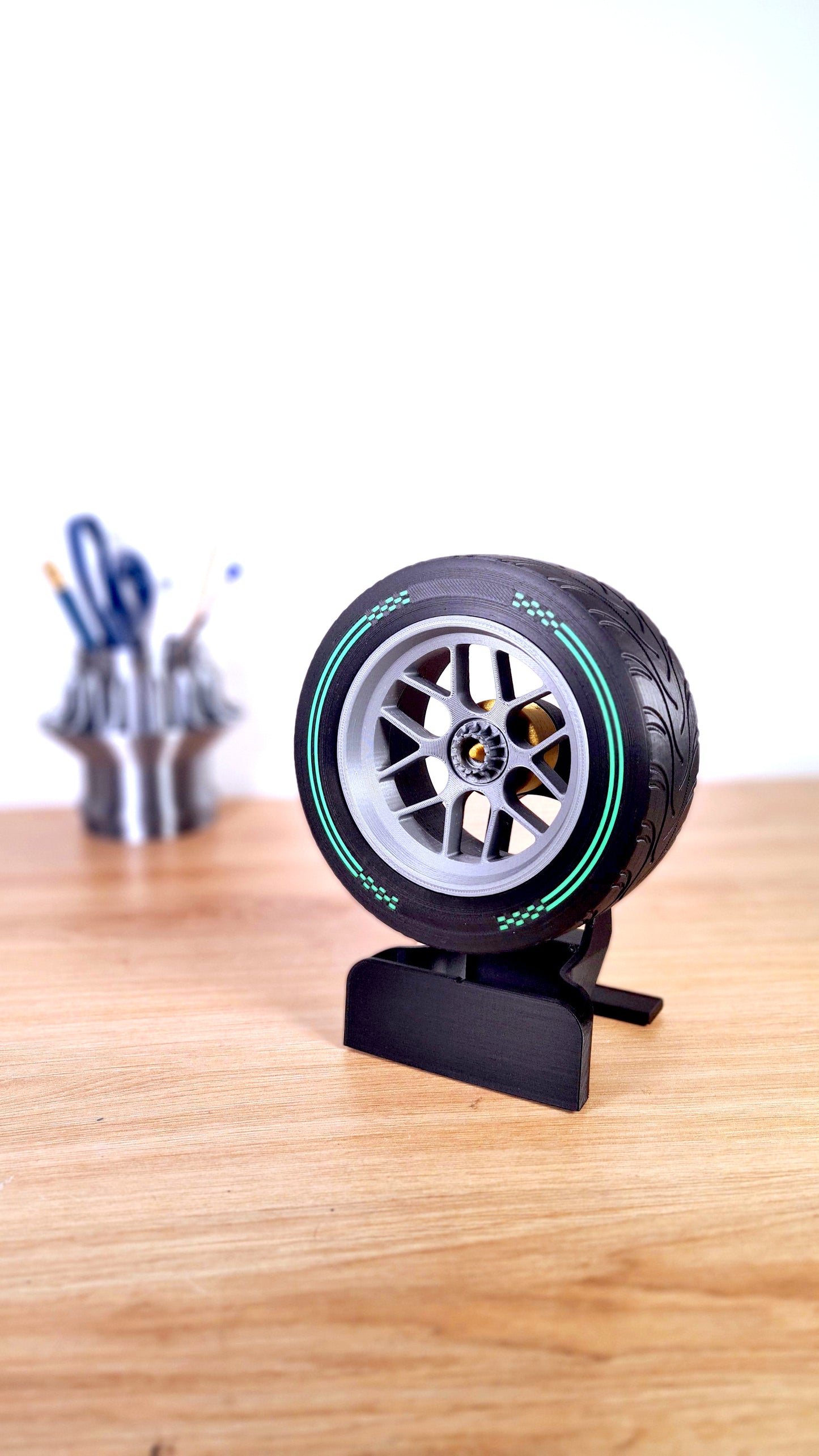 Customizable F1 INTER Tyre - Wheel Replica — Green Edition 2026