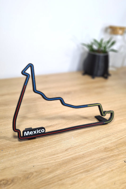 Mexican Grand Prix track with sectors