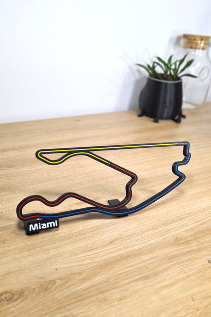 Miami Grand Prix-circuit met sectoren