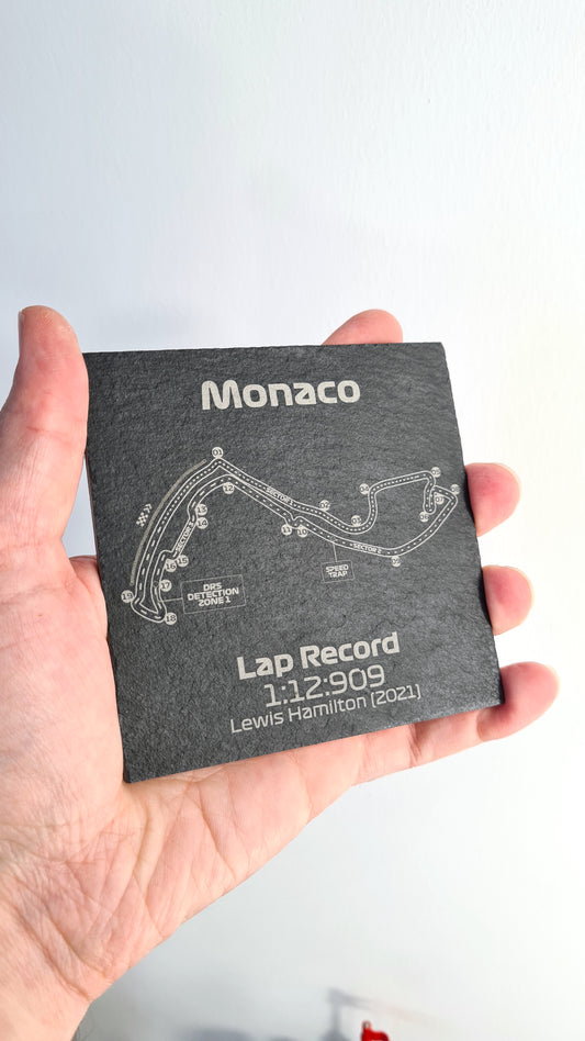 Dessous de verre Circuit Formule 1 de Monaco - 10x10cm