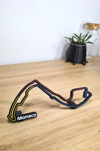 Monaco Grand Prix track with sectors