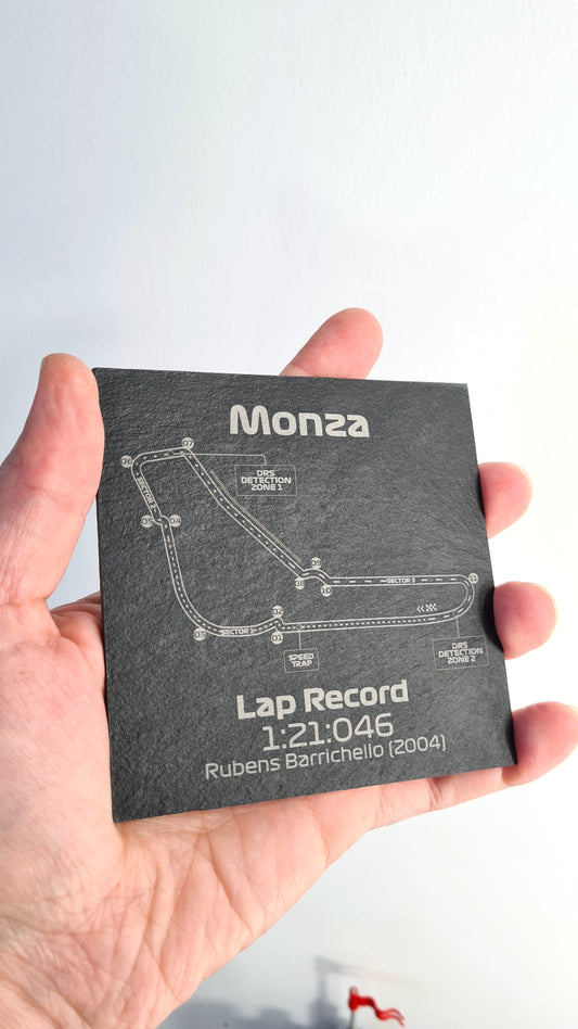Dessous de verre circuit de Formule 1 de Monza - 10x10cm