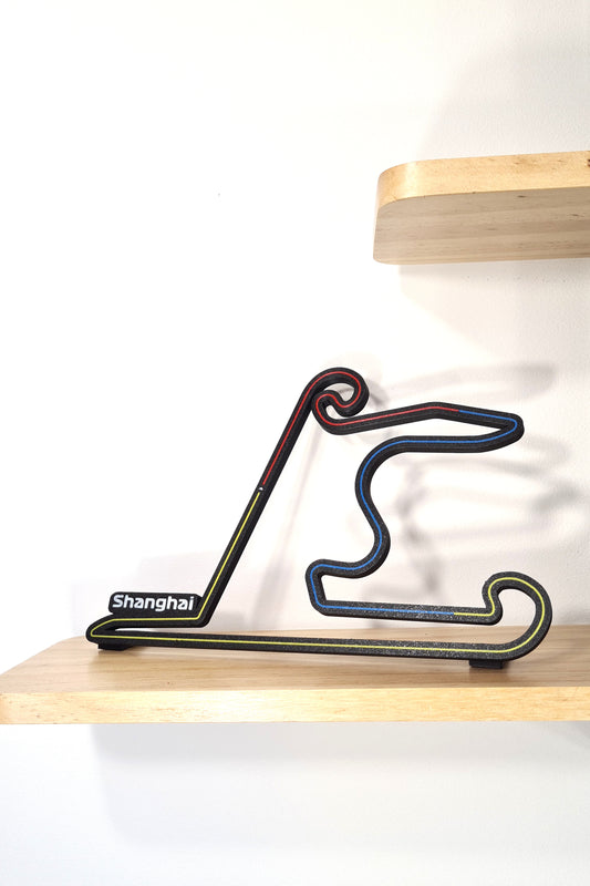 Circuit van de Grand Prix van Shanghai met sectoren