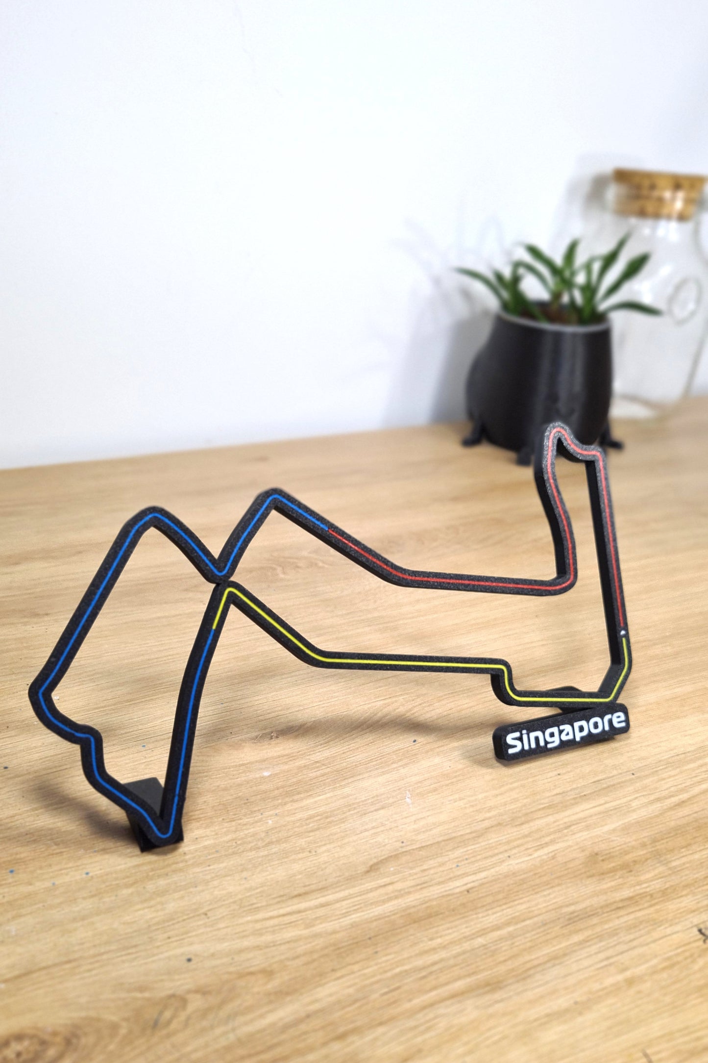 Singapore Prix track with sectors